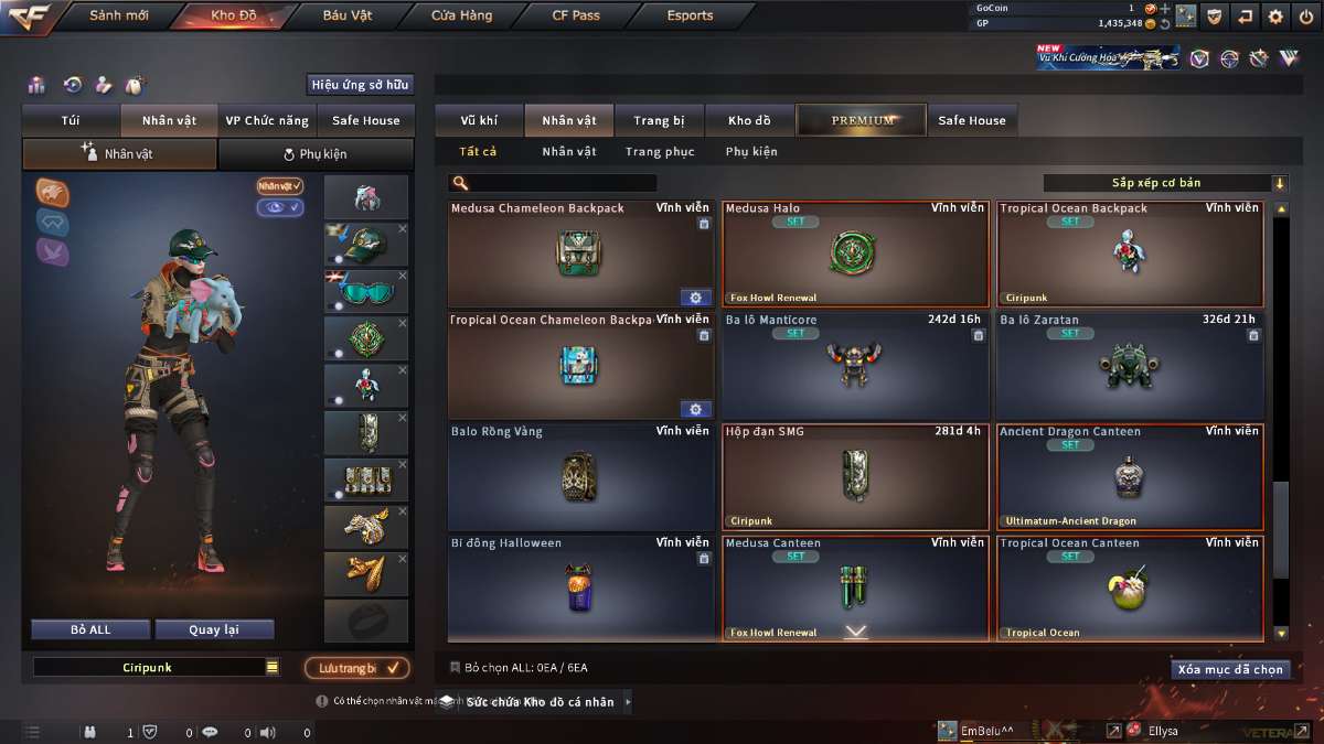 shop acc cf uy tin gia re